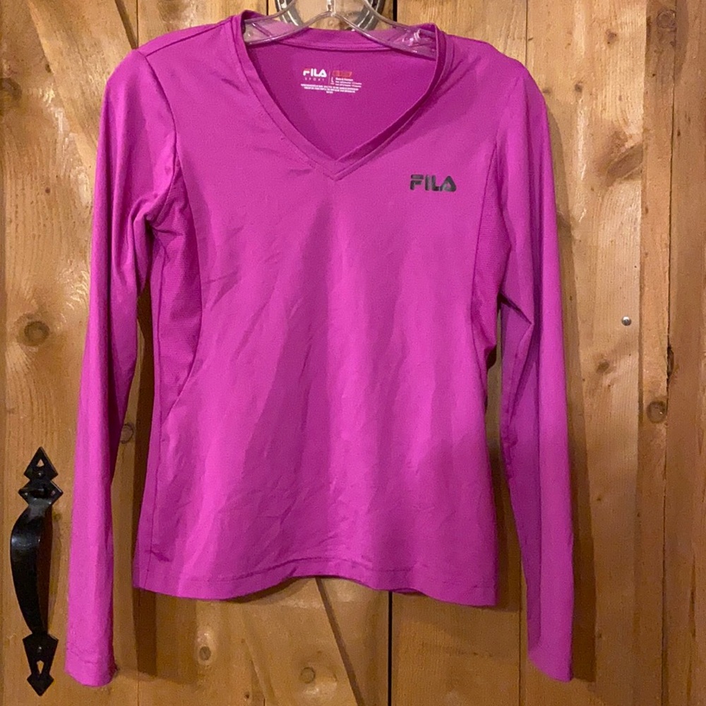 FILA Sport L(14) Purple Active Long Sleeve